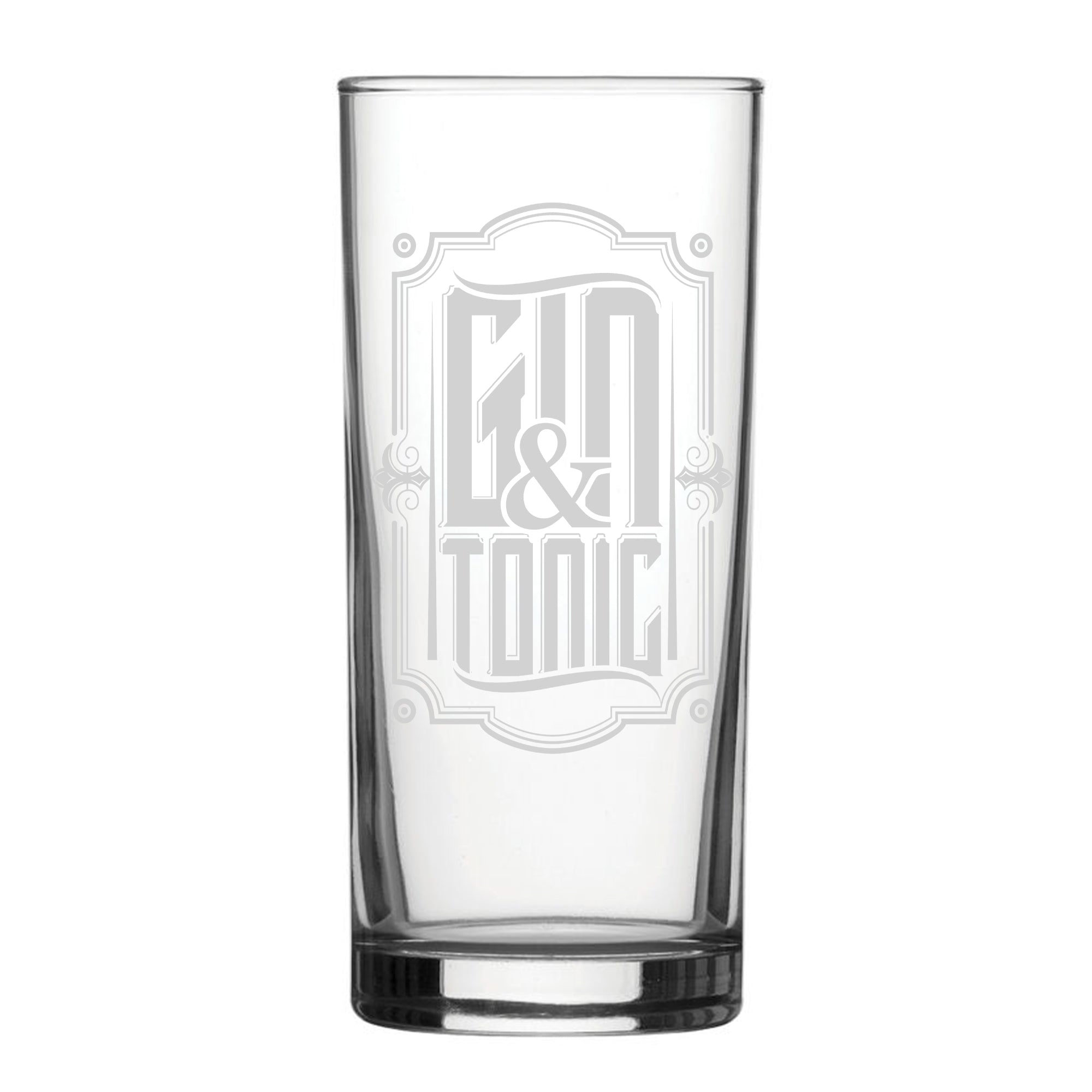 Gin & Tonic - Engraved Novelty Hiball Glass Image 2