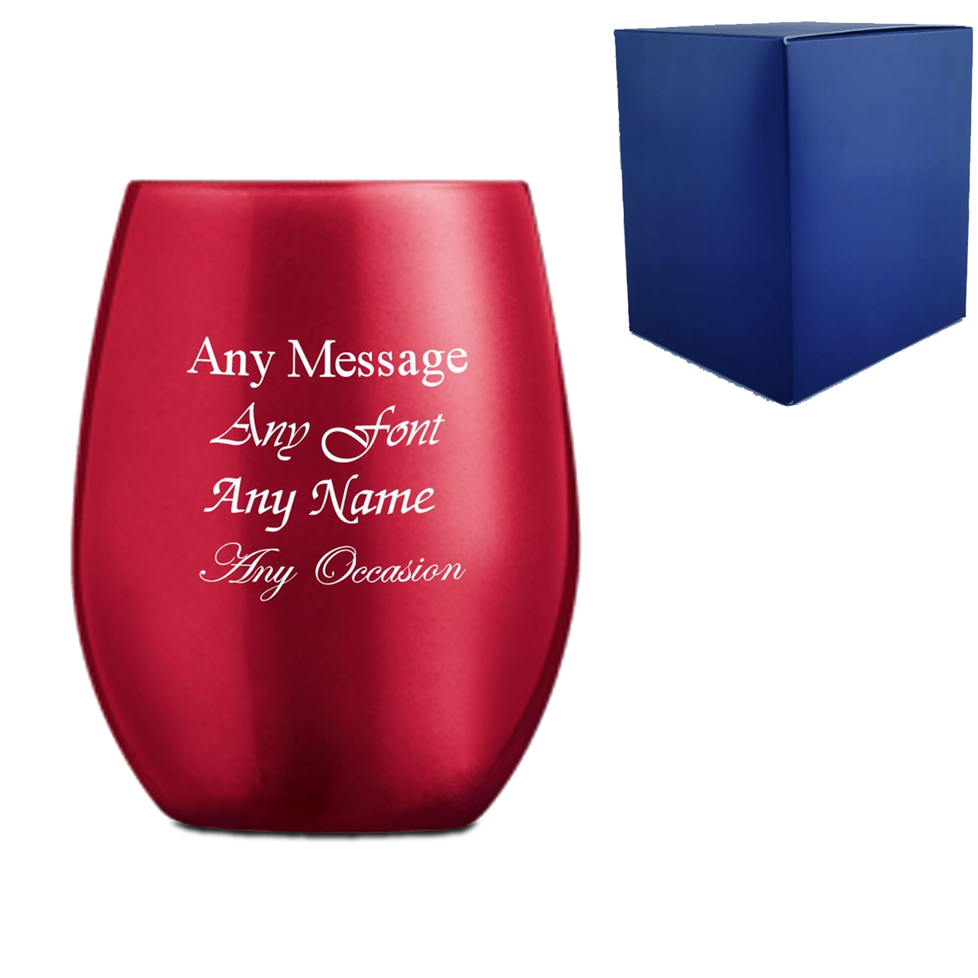 Engraved 12.75oz Primarific Red Tumbler Image 1