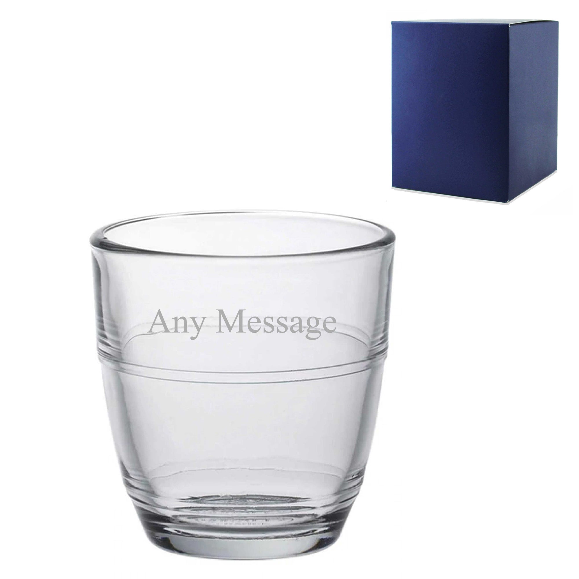 Engraved 90ml Curved Stacking Tumbler with Gift Box Image 2