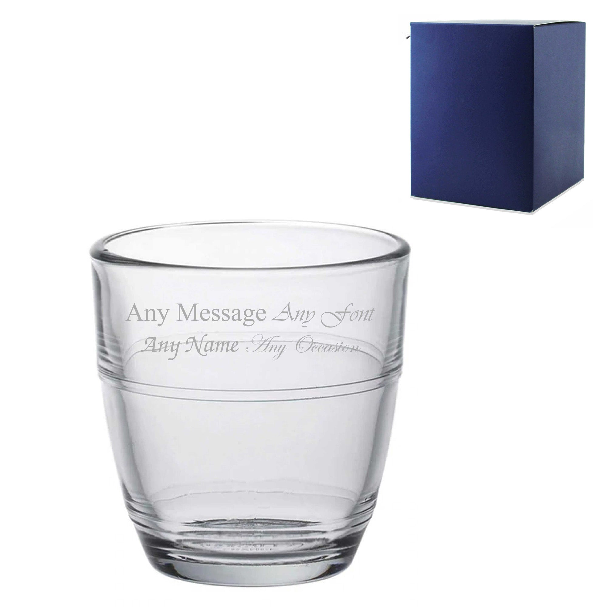 Engraved 160ml Curved Stacking Tumbler with Gift Box Image 1