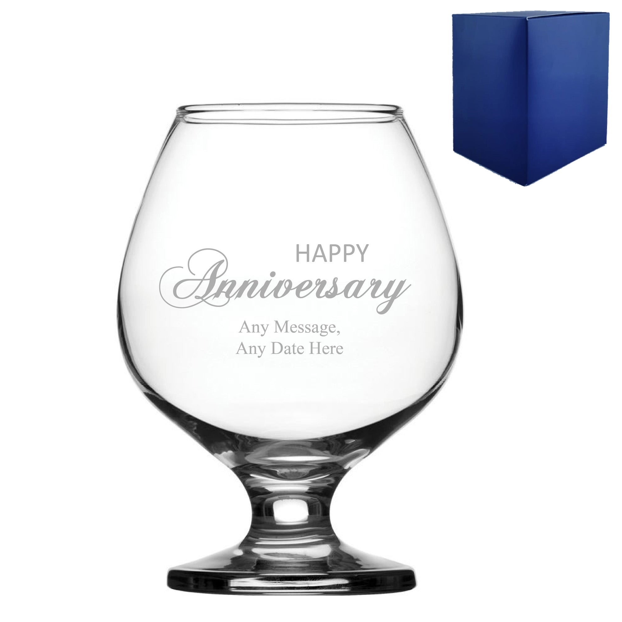 Engraved Anniversary Bistro Brandy, Gift Boxed Image 2