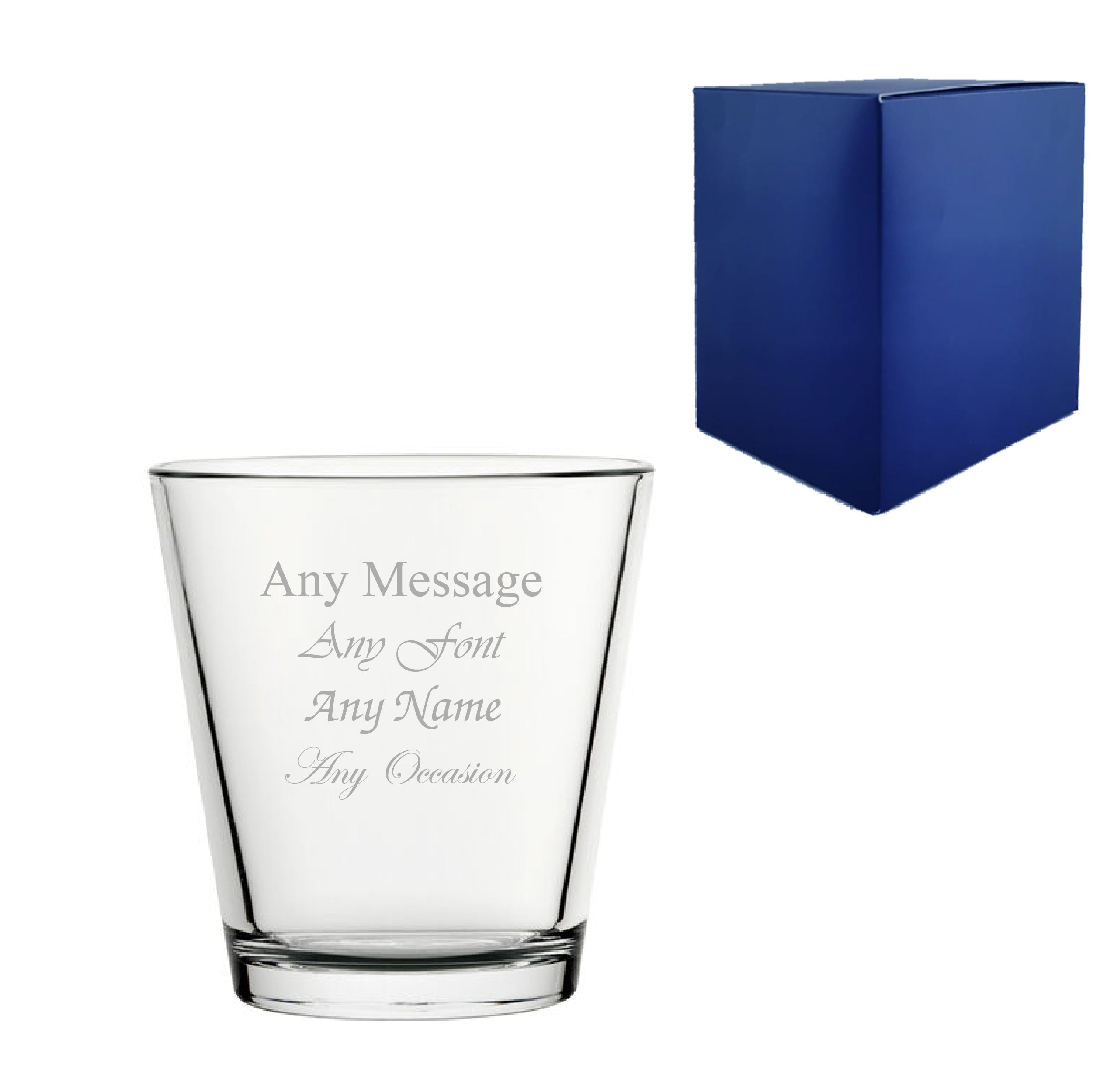 Engraved City Juice Glass 6.75oz/199ml, Any Message Image 1