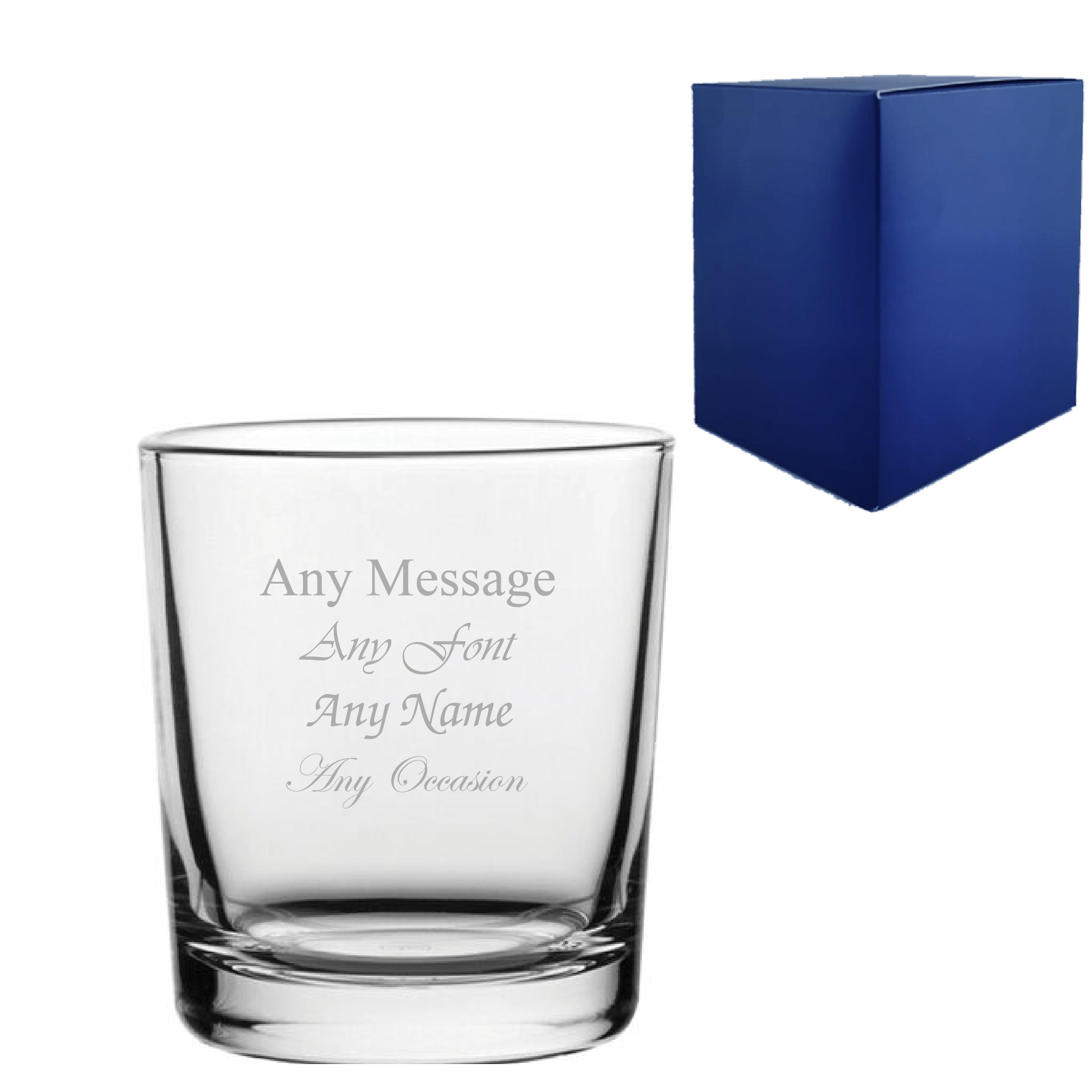 Engraved Alanya Juice Tumbler 6.5oz/192ml Glass, Any Message Image 1