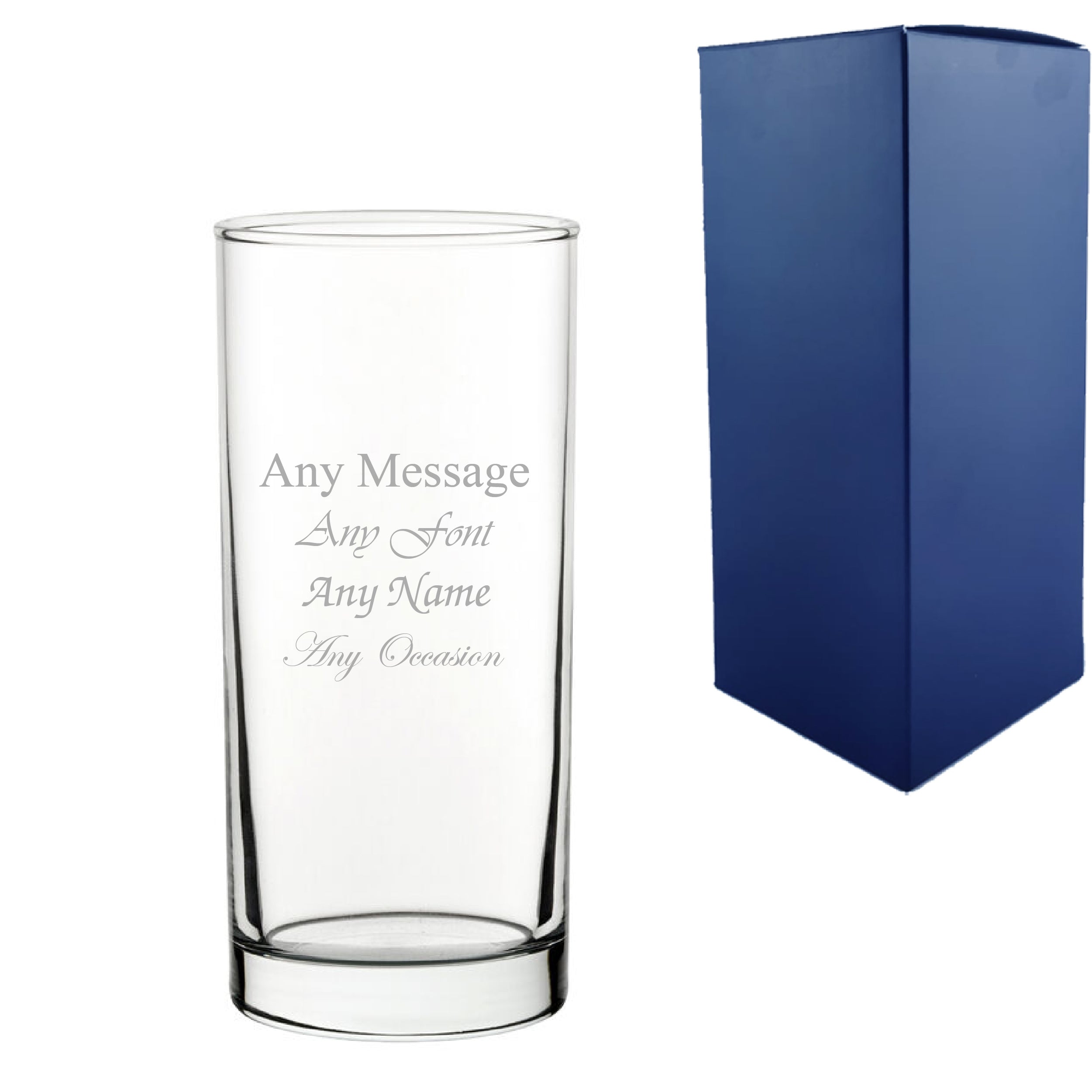 Engraved 10oz/295ml Pure Wine Glass, Any Message for Any Occasion Image 1