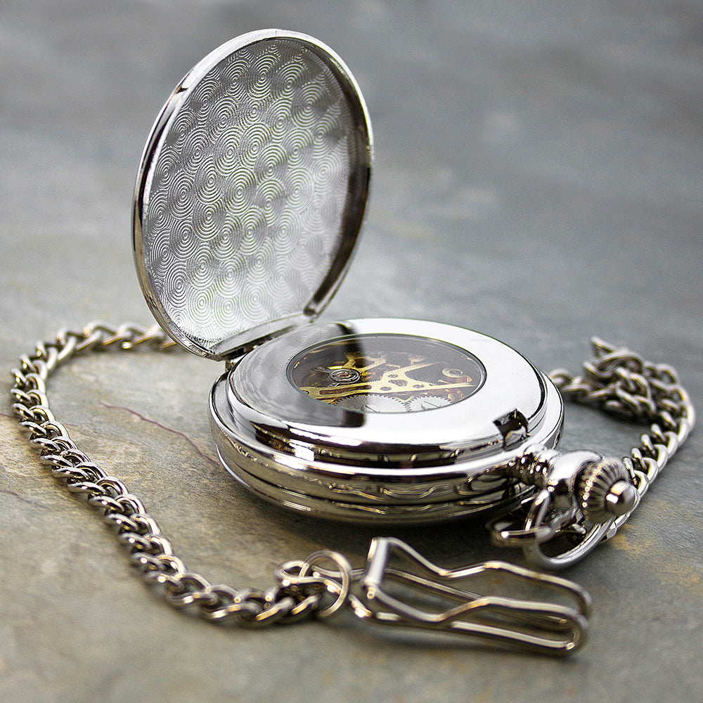Personalised Heritage Dual-Side Pocket Watch