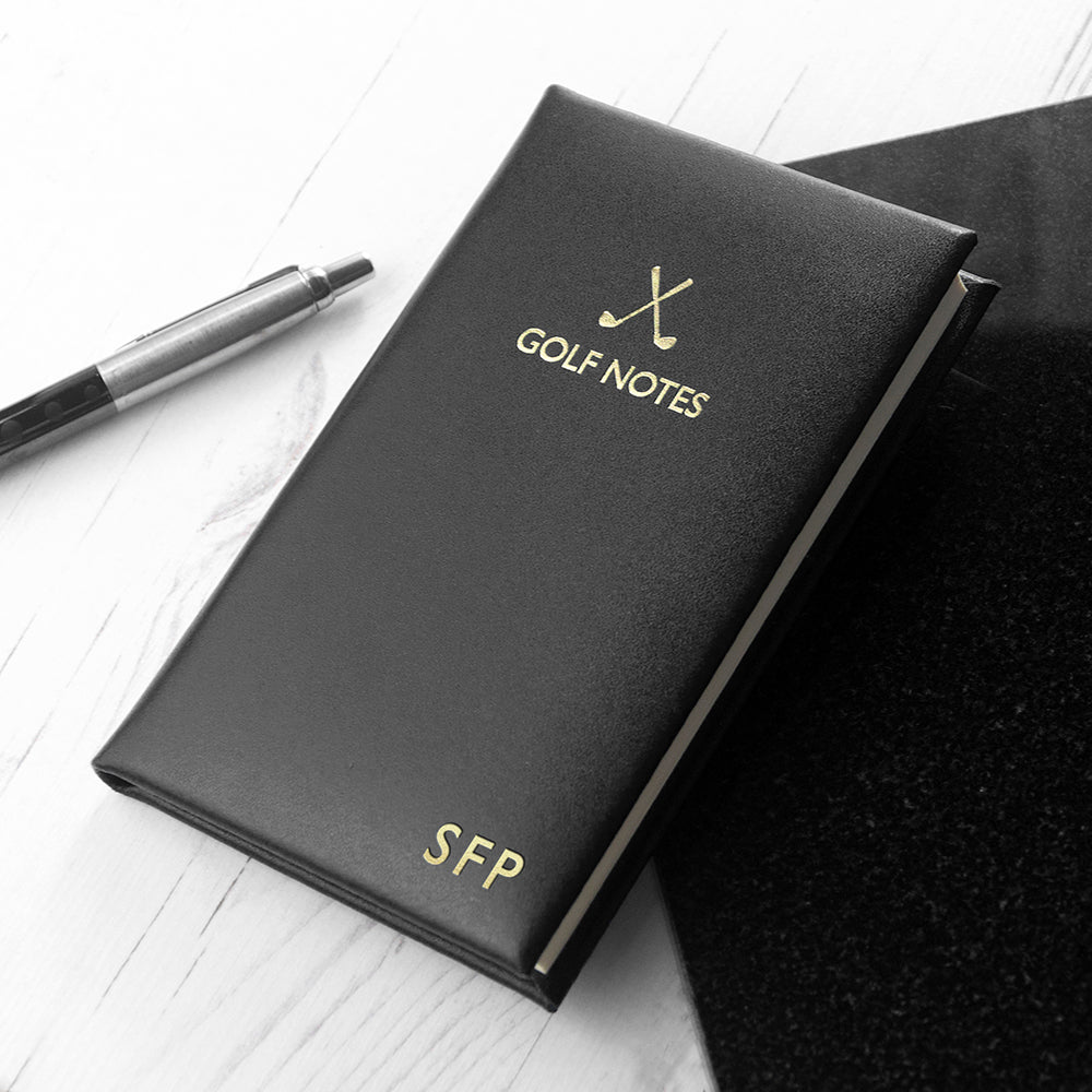 Personalised Luxury Leather Golf Notes