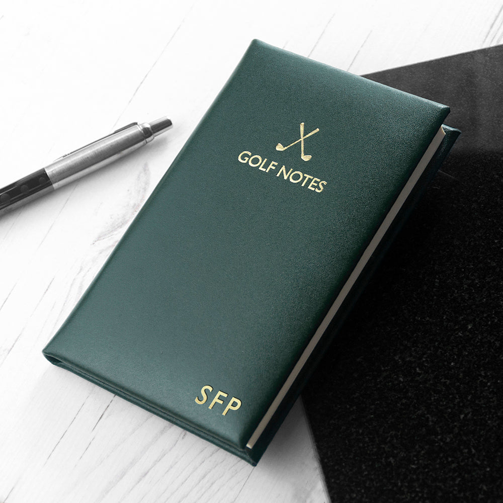 Personalised Luxury Leather Golf Notes