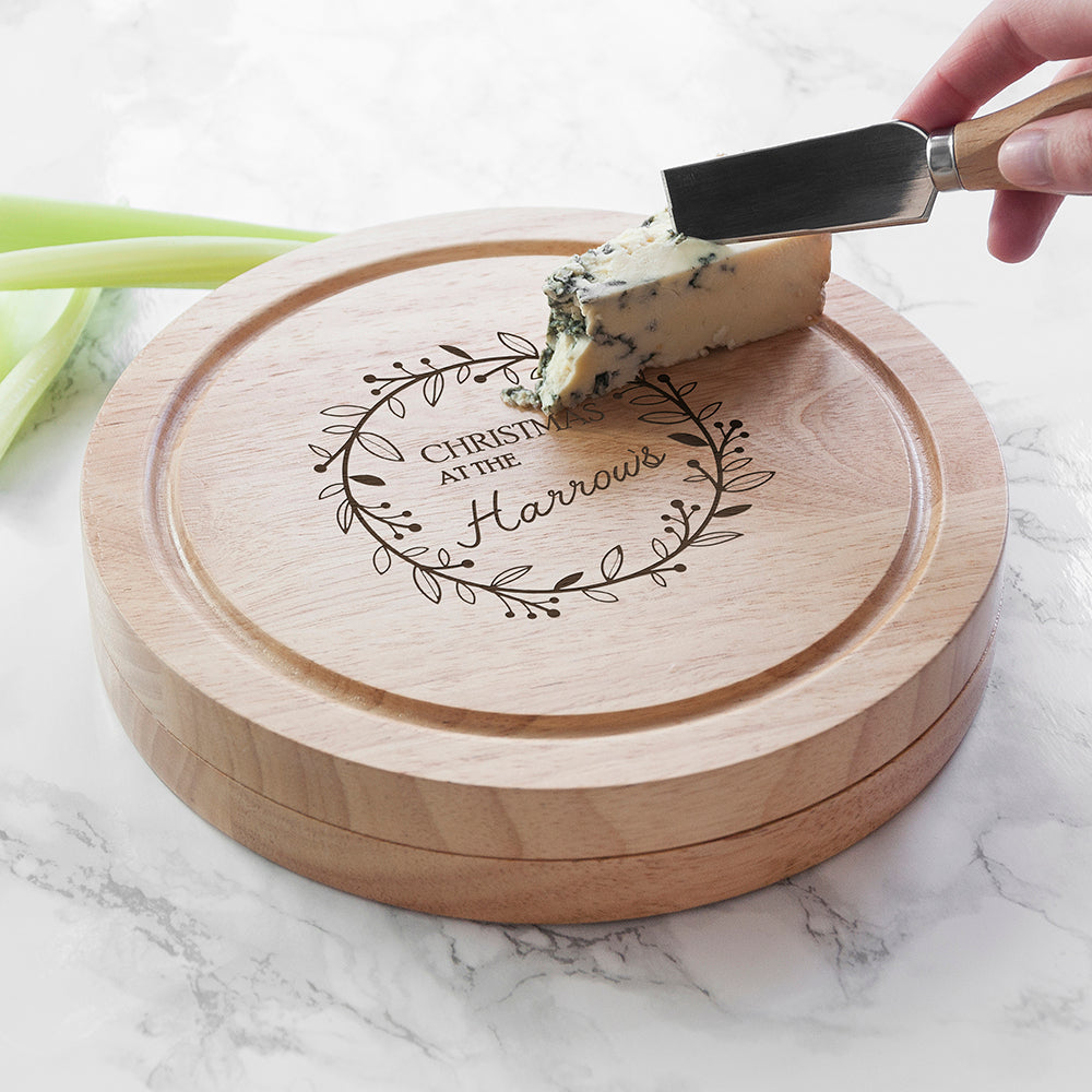 Personalised Classic Family Christmas Cheese Set