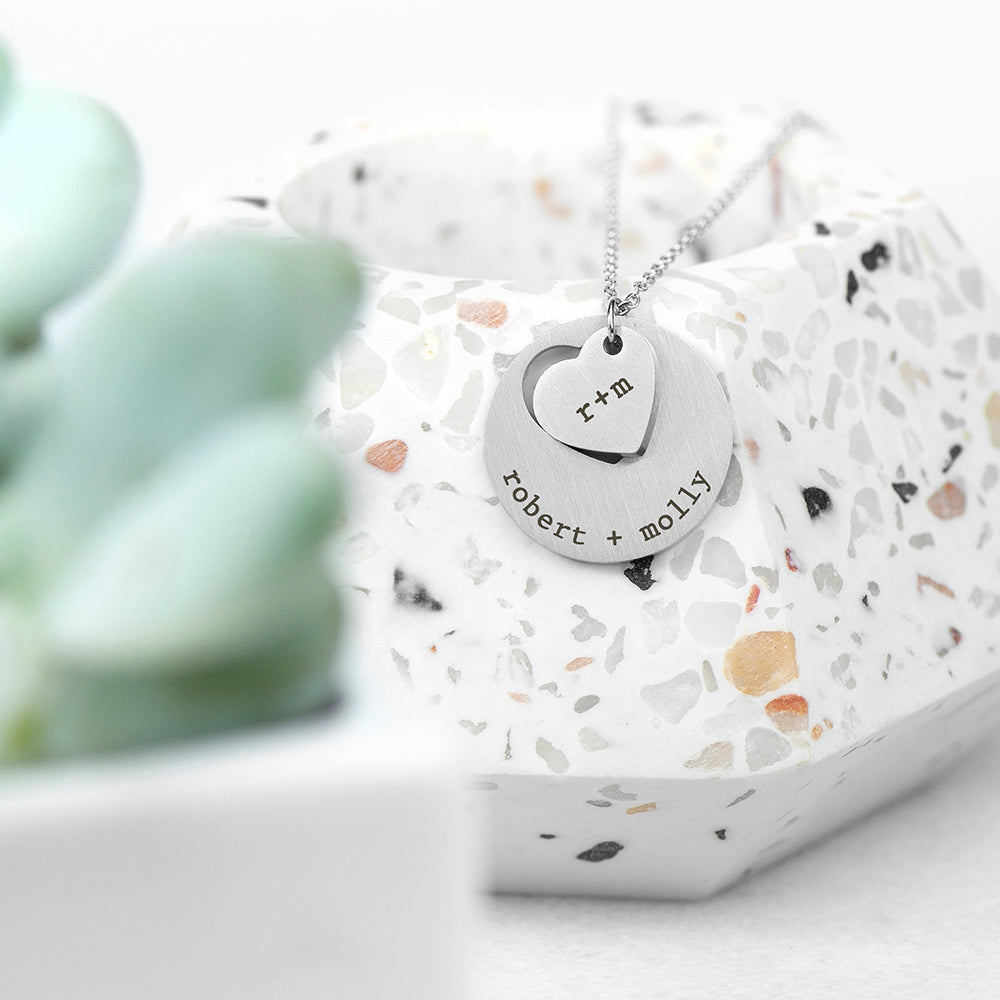 Personalised Cut-Out Heart Shape Necklace