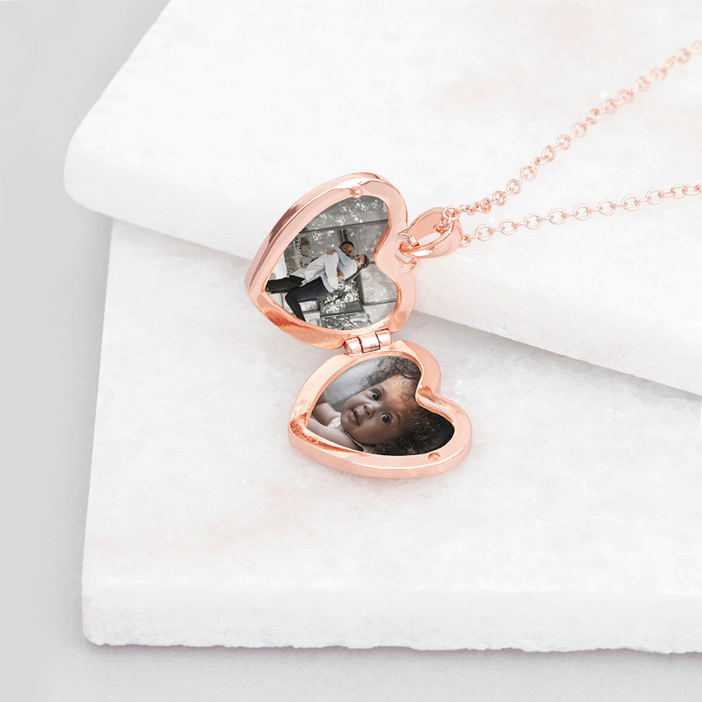 Personalised Heart Photo Locket Necklace | Custom Gift for Her | Wonder Gifts
