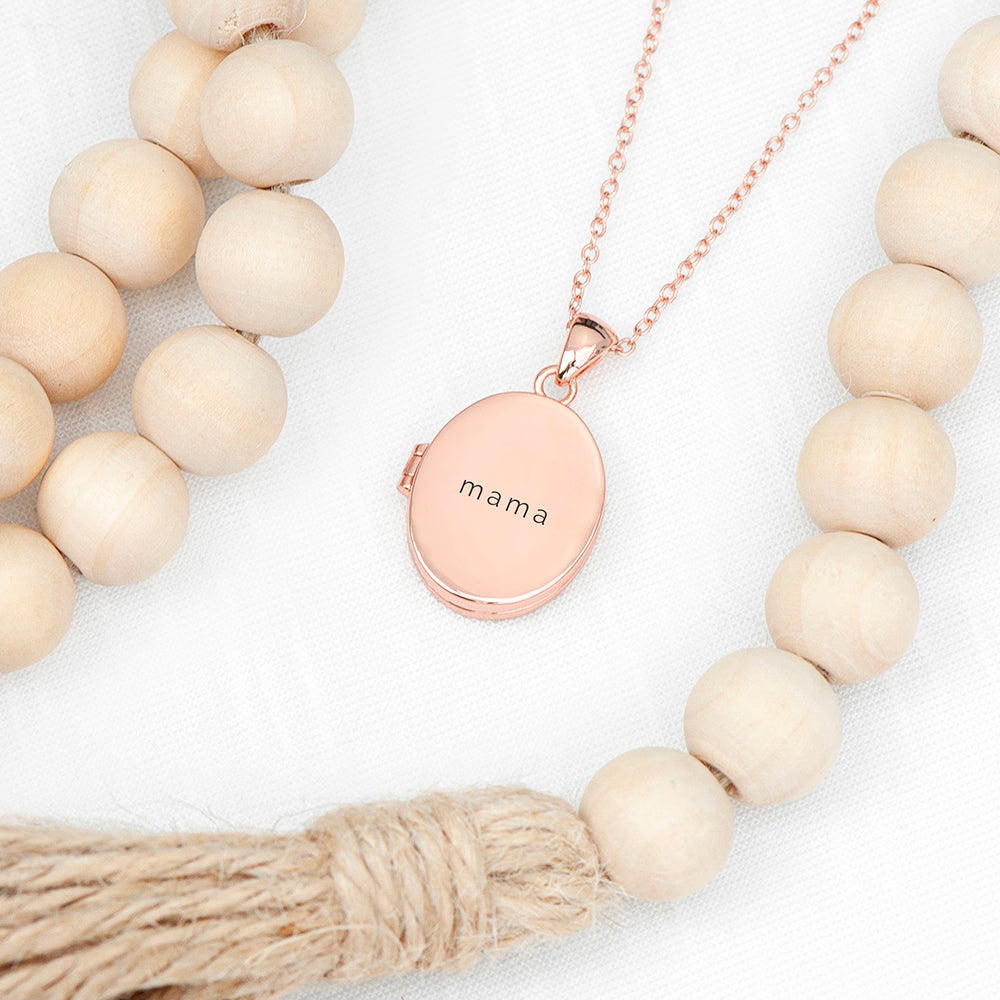 Personalised Oval Photo Locket Necklace | Custom Gift for Her | Wonder Gifts