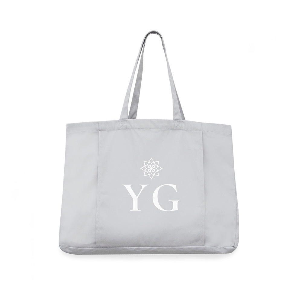 Monogrammed Organic Yoga Tote Bag | Personalised Eco Gym Bag