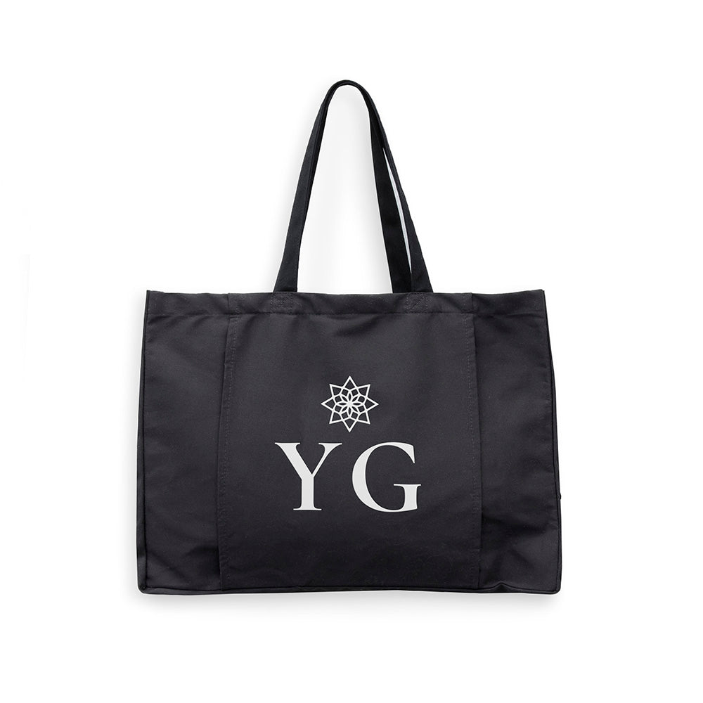 Monogrammed Organic Yoga Tote Bag | Personalised Eco Gym Bag