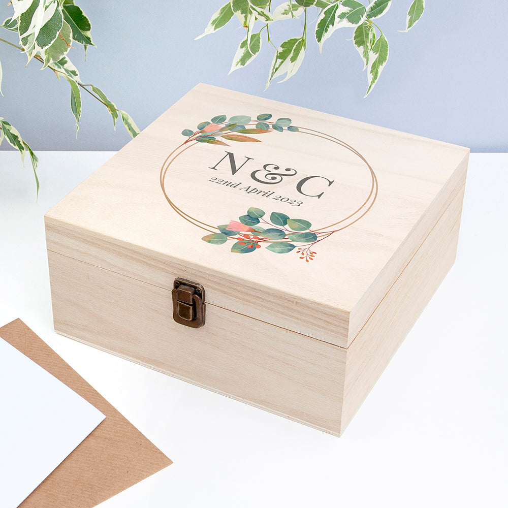 Personalised Wedding Date Memory Box