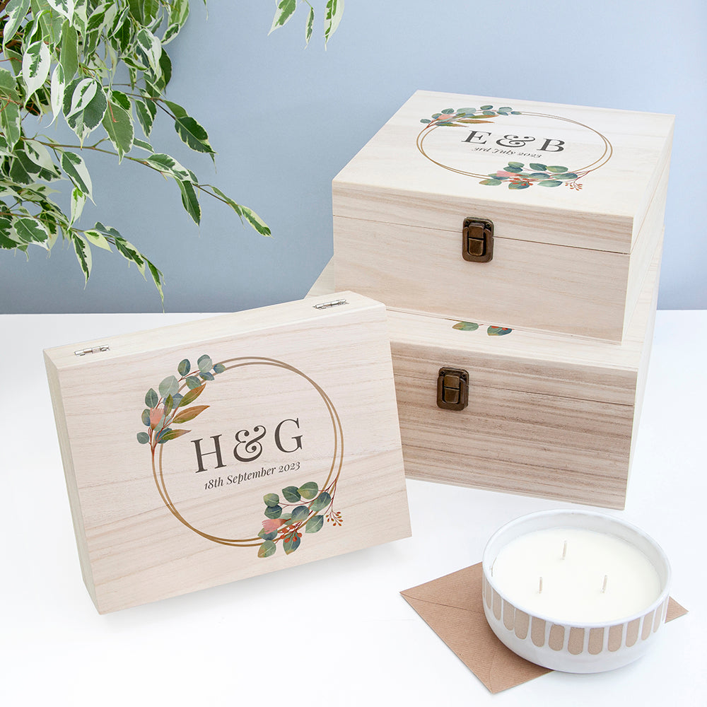 Personalised Wedding Date Memory Box