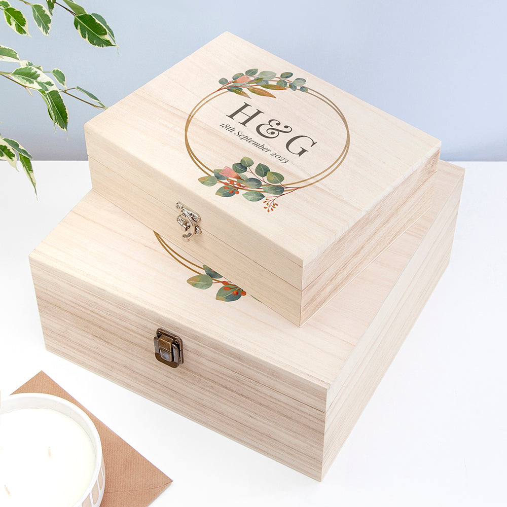 Personalised Wedding Date Memory Box