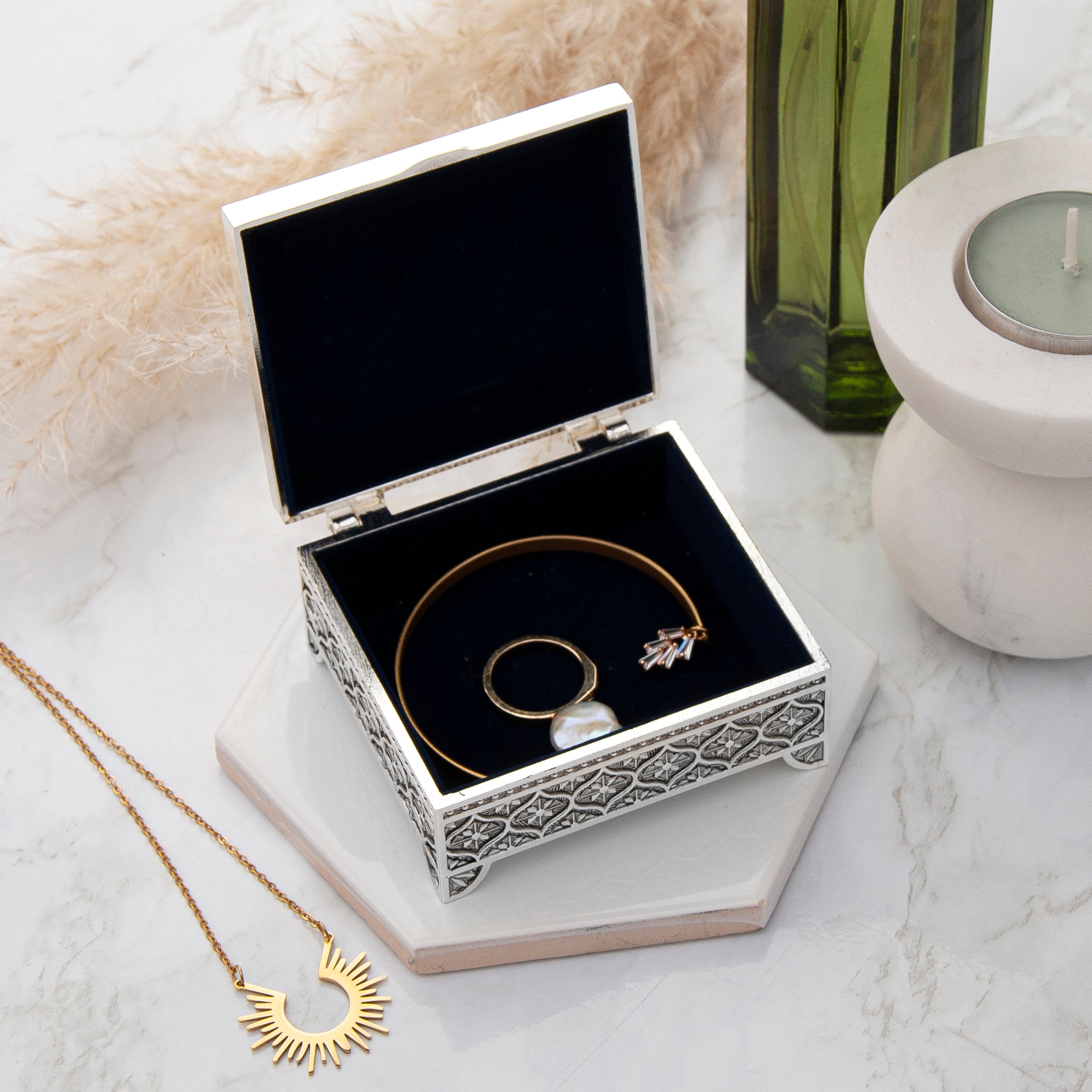 Personalised Miniature Mosaic Trinket Box