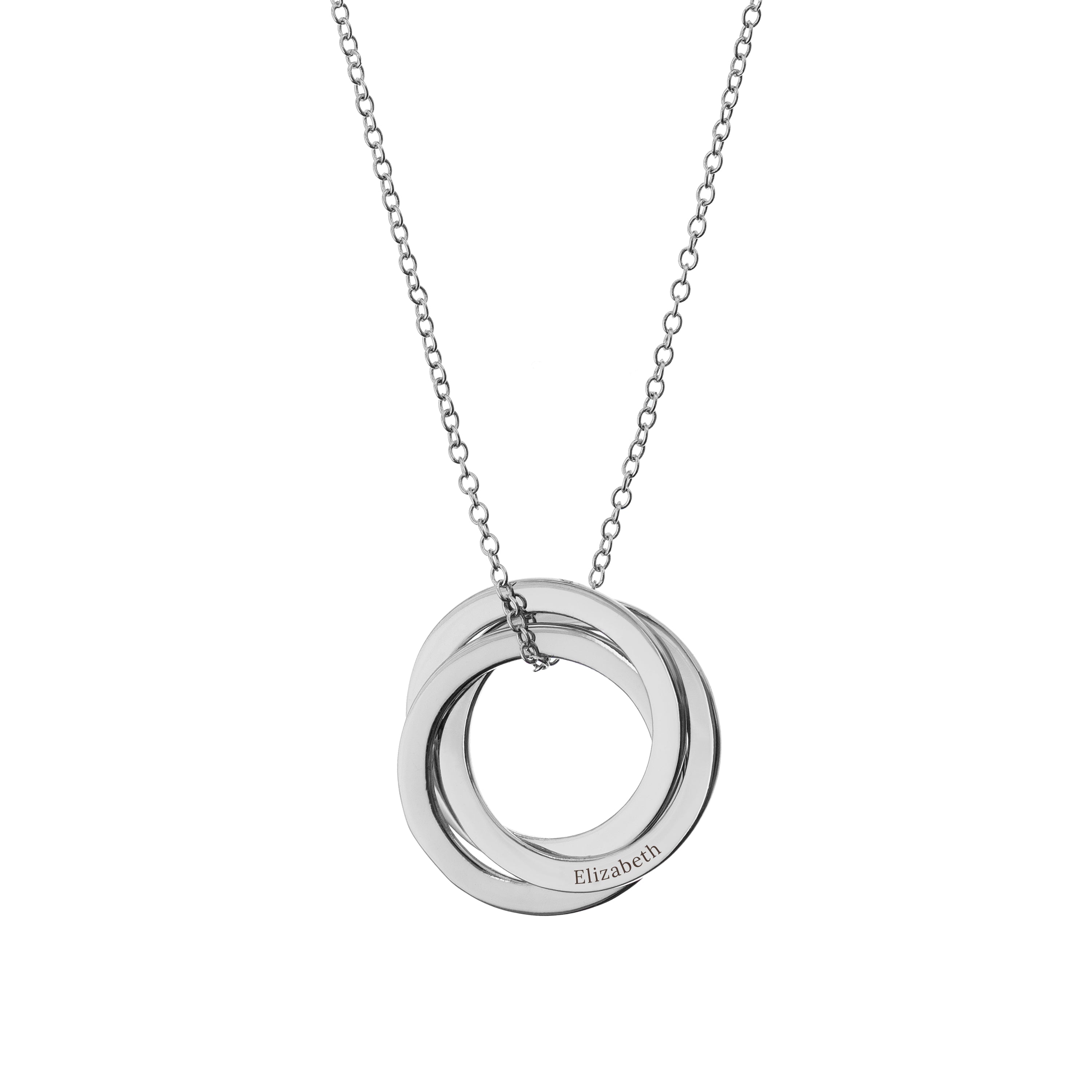 Personalised Classic Russian Ring Necklace