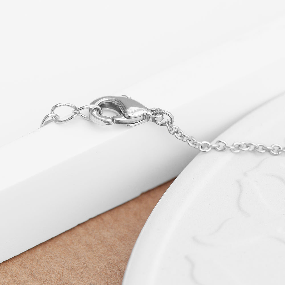 Personalised Silver Name Tag Necklace