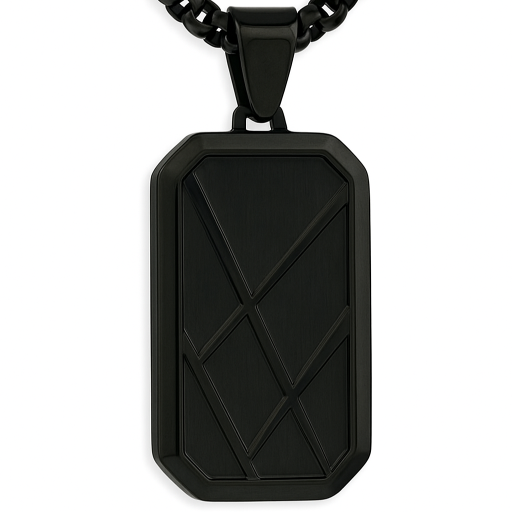 Personalised Men’s Contemporary Dog Tag Necklace