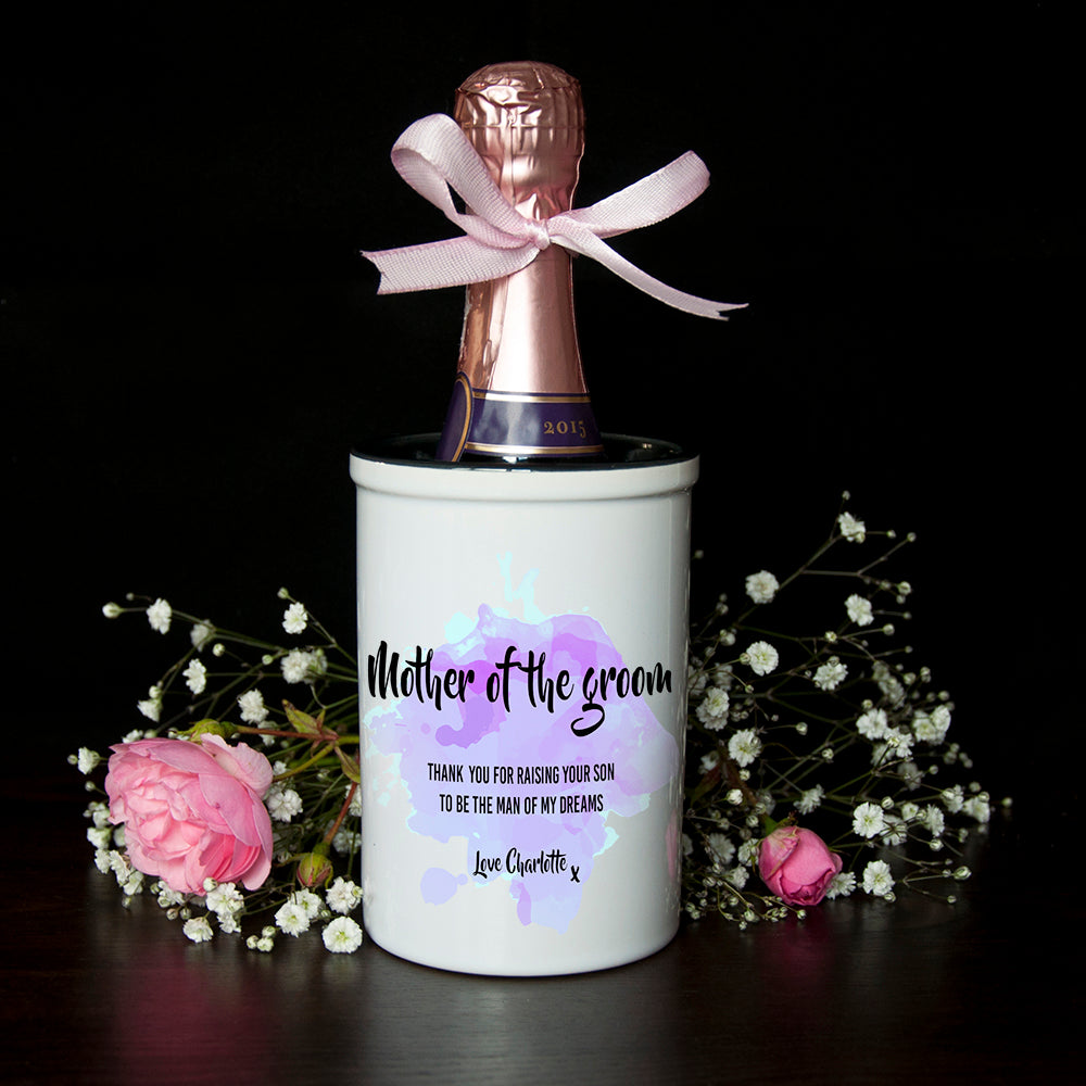 Personalised Mother of the Groom Miniature Champagne Bucket