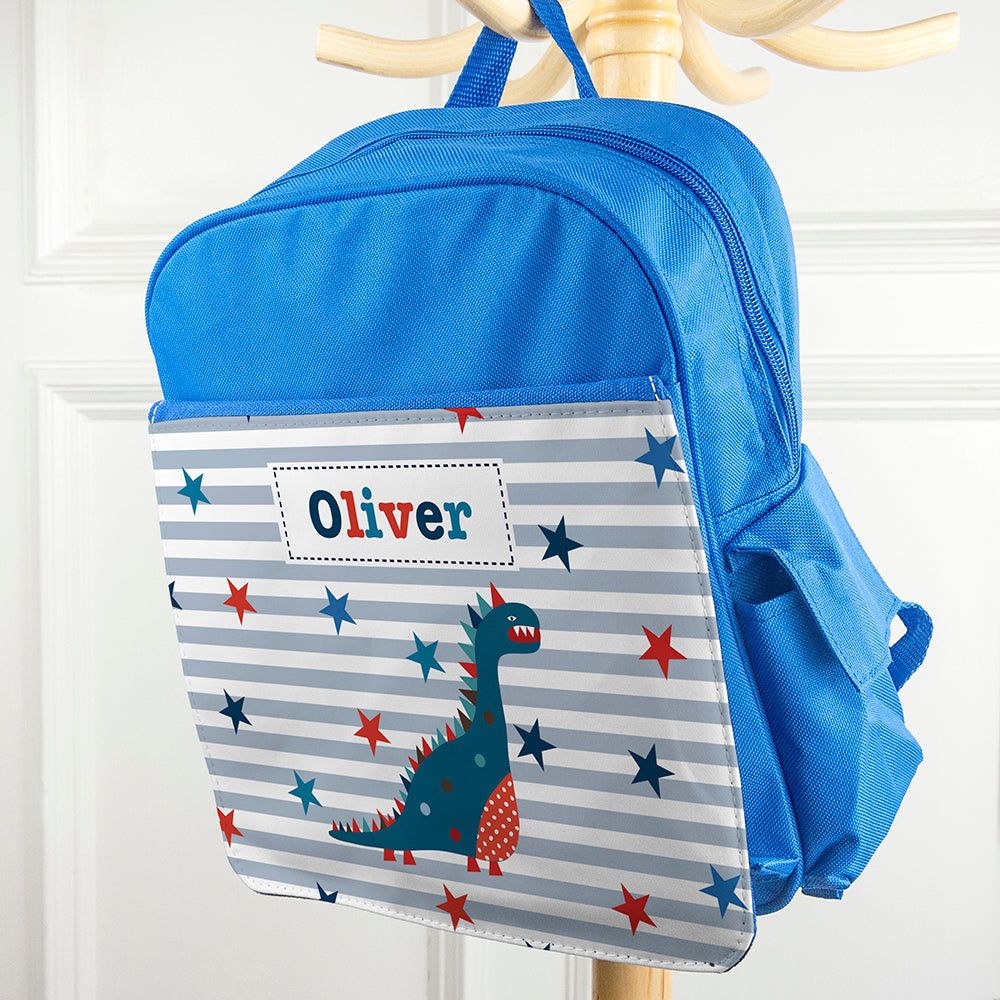 Personalised Kid's Blue Mini Rucksack