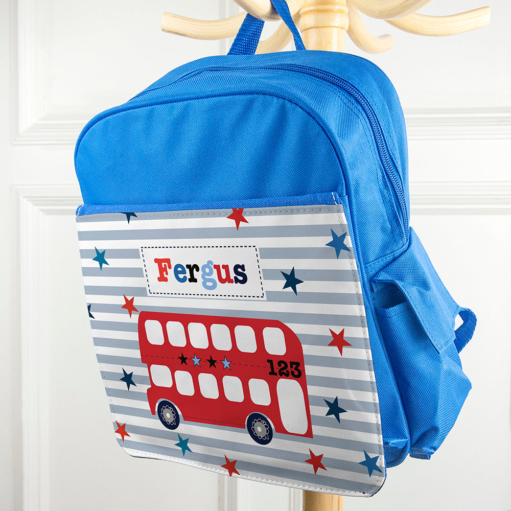 Personalised Kid's Blue Mini Rucksack