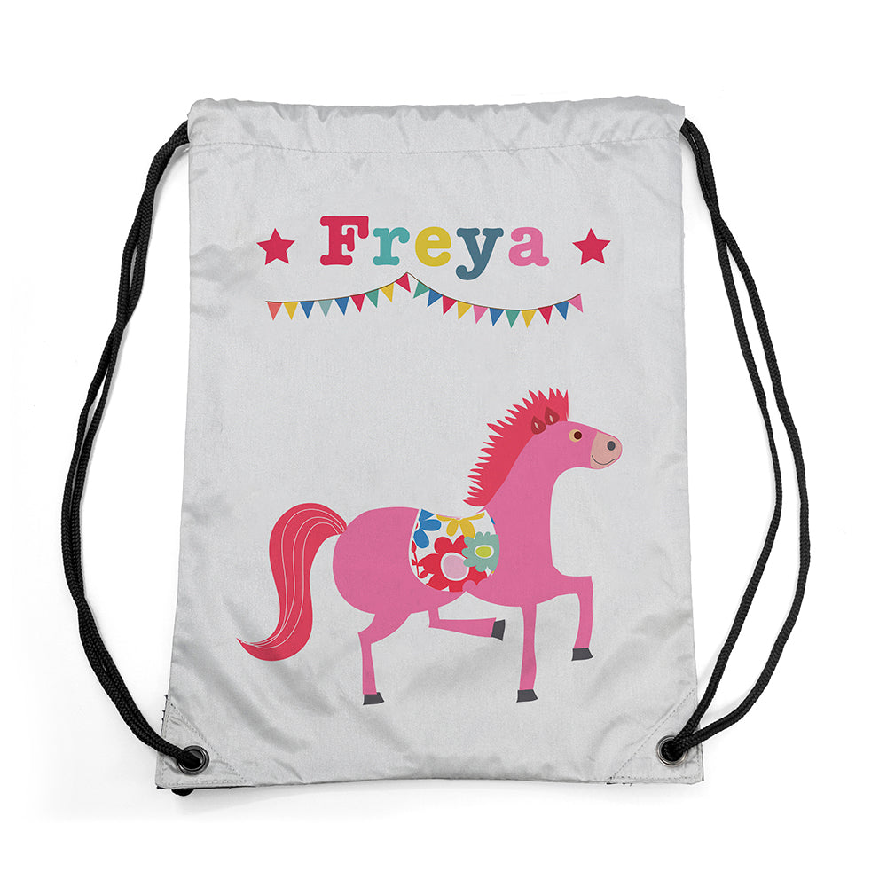Personalised Silver Circus Waterproof Swim Bag
